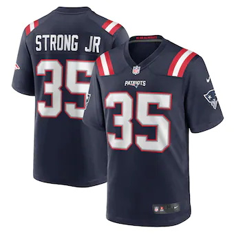 mens nike pierre strong jr navy new england patriots game p